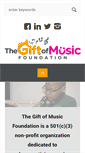 Mobile Screenshot of giftofmusic.org