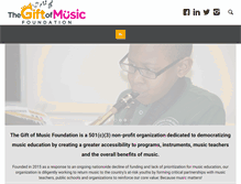 Tablet Screenshot of giftofmusic.org